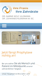 Mobile Screenshot of praxis-kleimann.de